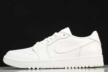 Retro Jordan Low 1 Golf Triple DD9315-101 White 0823